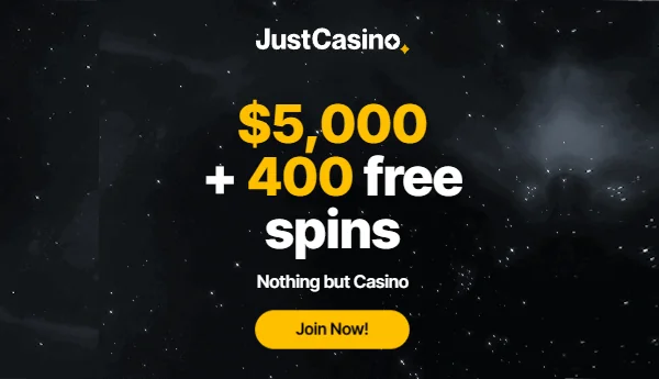 justcasino registration bonus